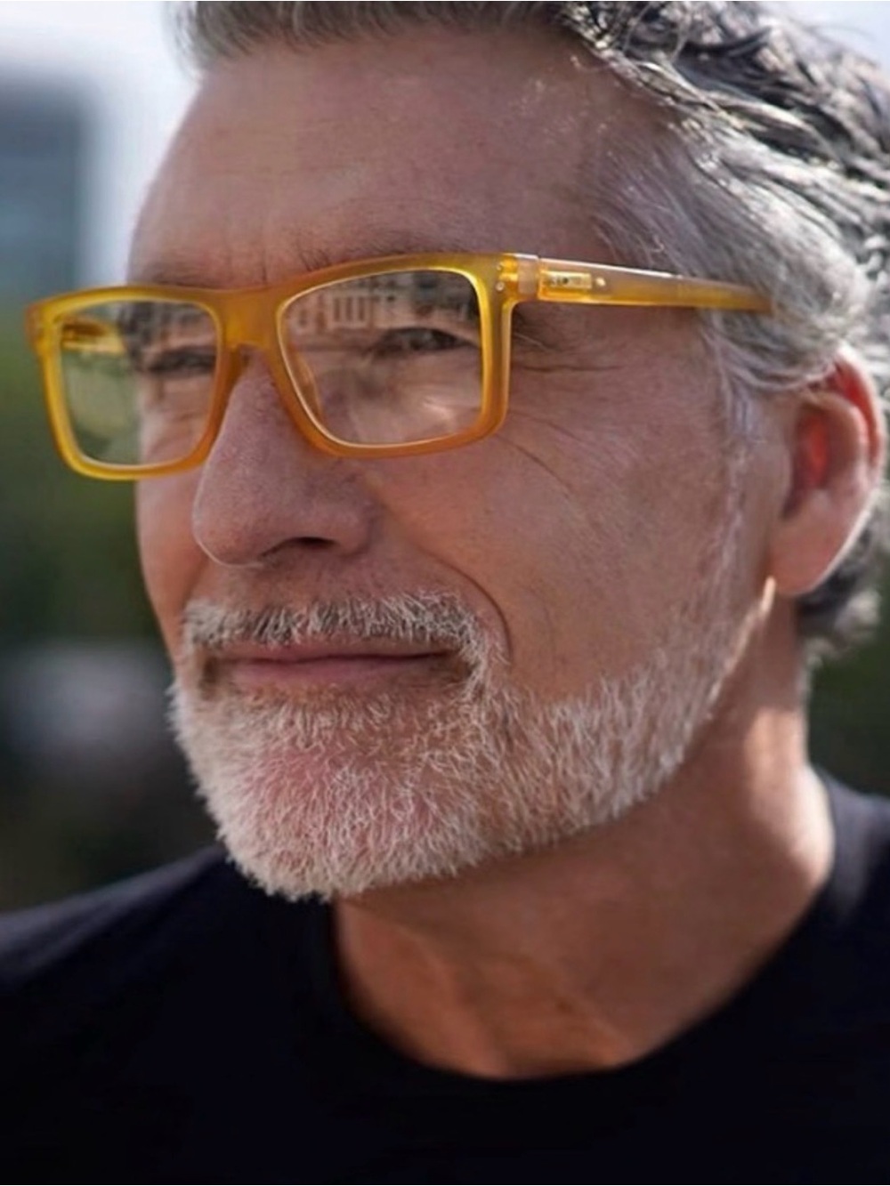 Brand New Men's Yellow Rectangle Reading Glasses 2.50 x strength